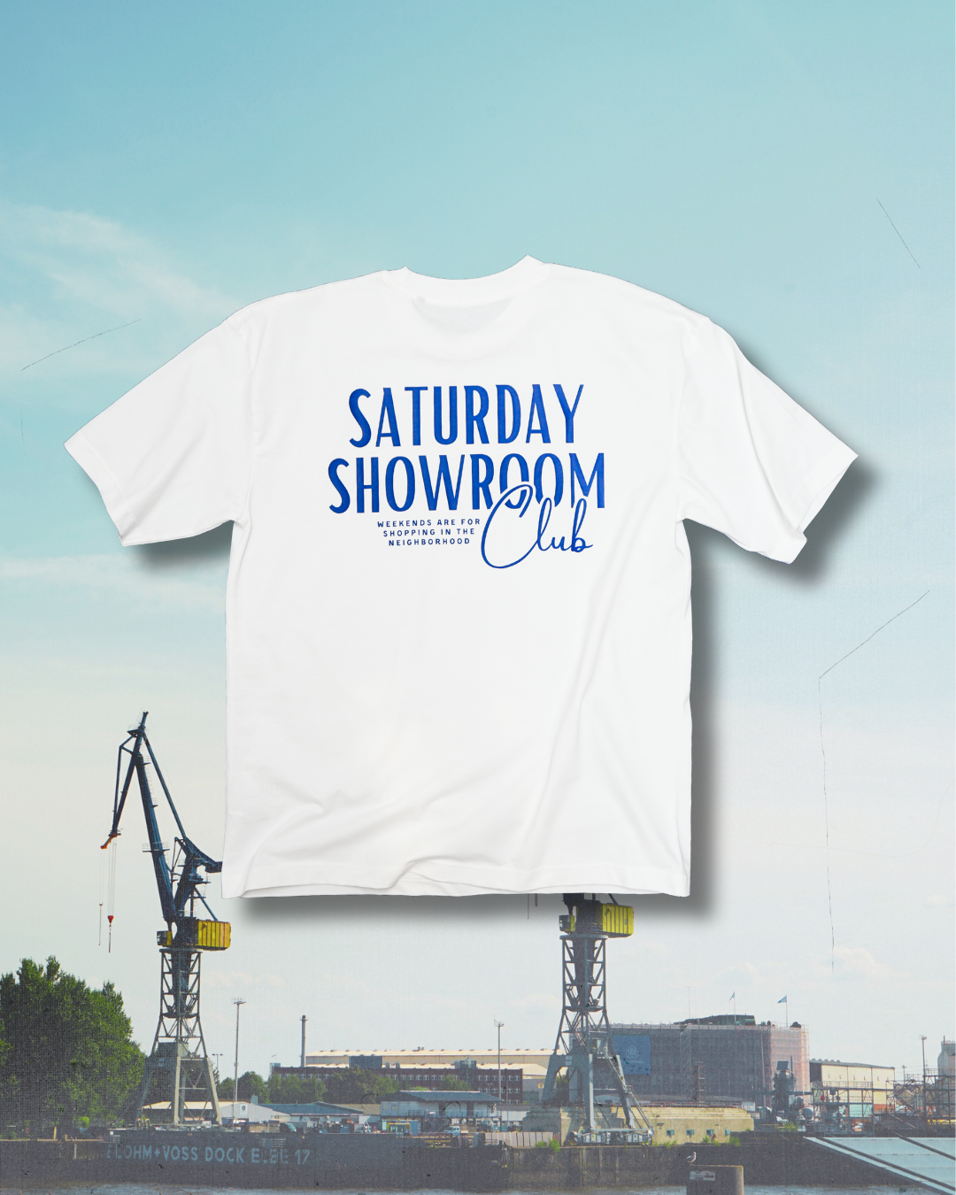 T-Shirt "Saturday Showroom Club" Oversized