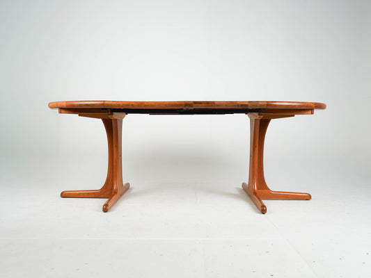 Vintage Teak Esstisch Rund Ausziehtisch Mid Century