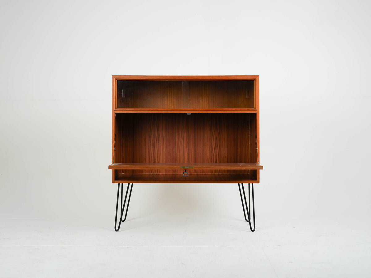 Teak Vitrine Schrank Sideboard Bar Vintage 60er Mid Century