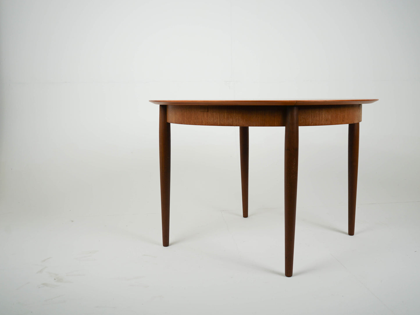 Teak Tisch Esstisch Rund Dänisch Vintage 60er Mid Century
