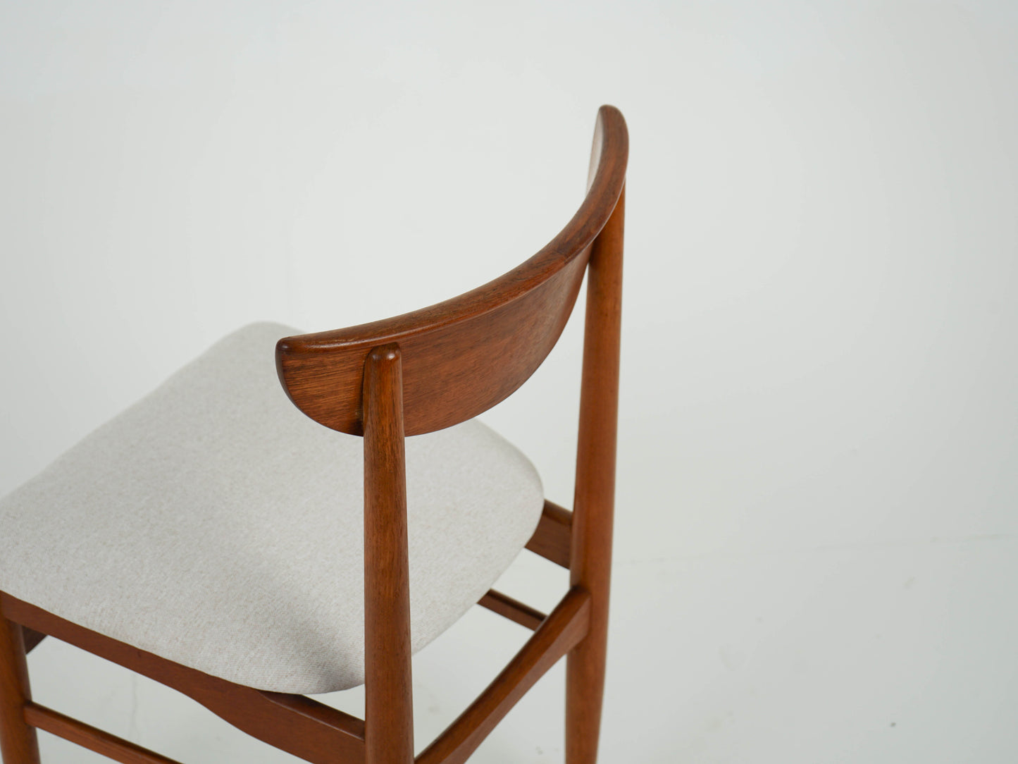 SET 4x Teak Stuhl Esszimmerstuhl Neubezug Vintage 60er Mid Century