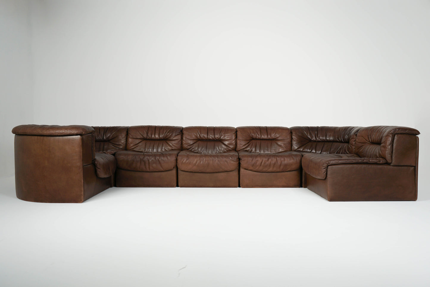 De Sede DS 14 Vintage Leder Sofa Modular 70er