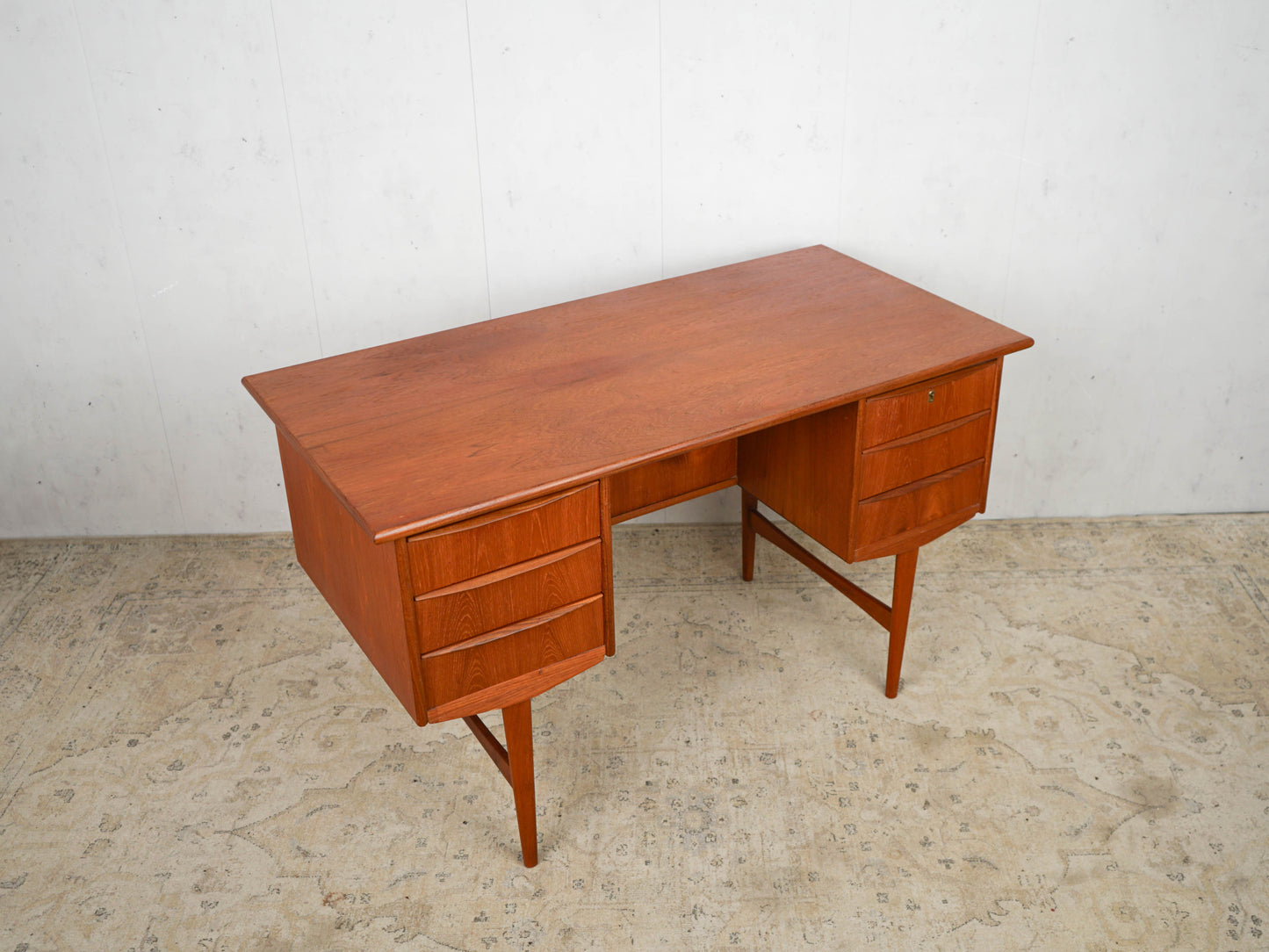 Teak Schreibtisch Desk Dänisch Vintage 60er Mid Century