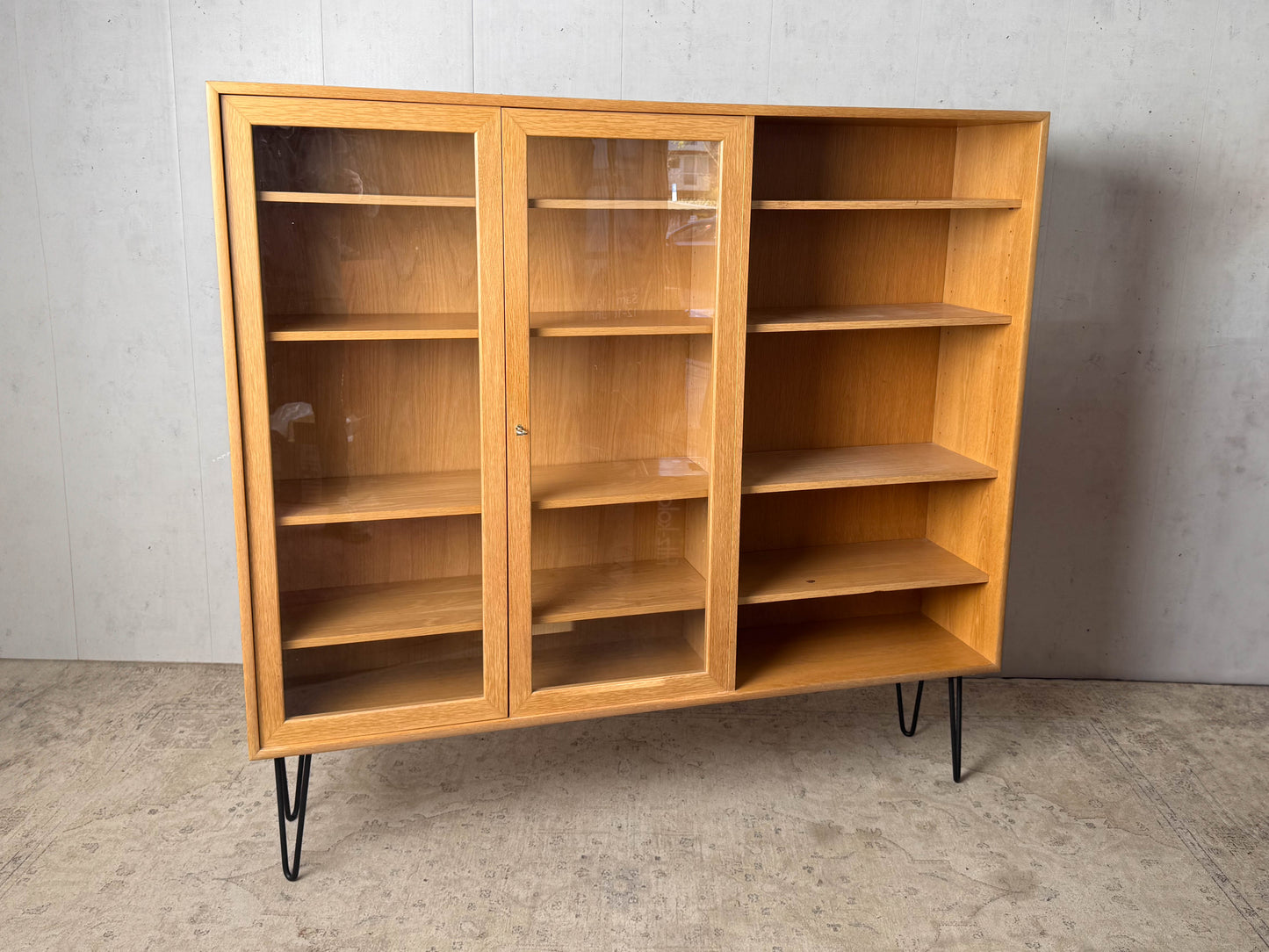 Teak Regal Vitrine Highboard Vintage 60er Mid Century Dänisch
