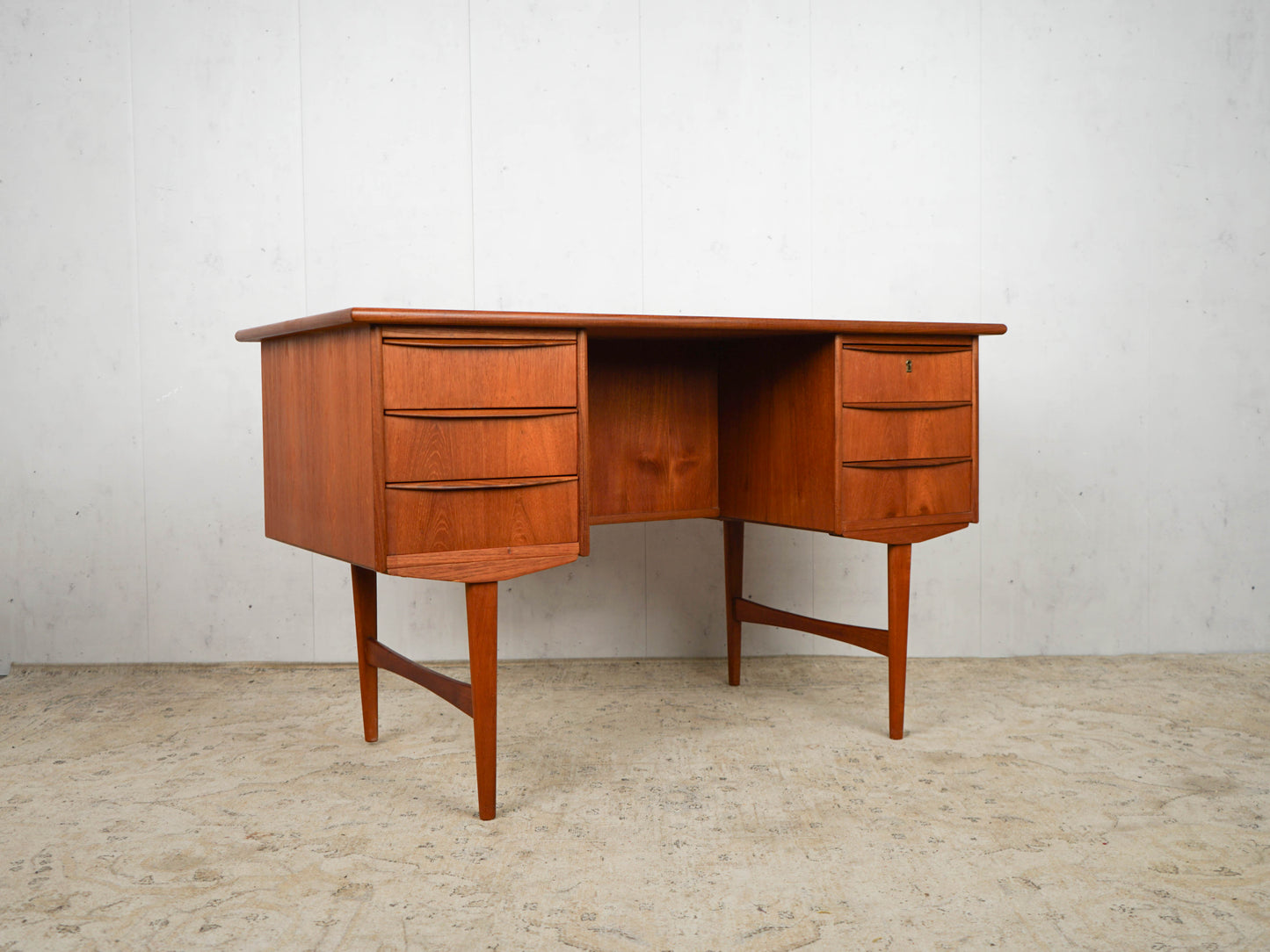Teak Schreibtisch Desk Dänisch Vintage 60er Mid Century