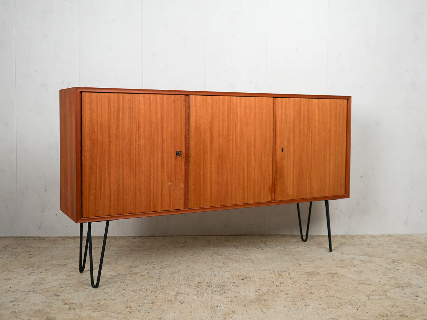 Teak Sideboard Kommode Anrichte Vintage 60er Mid Century