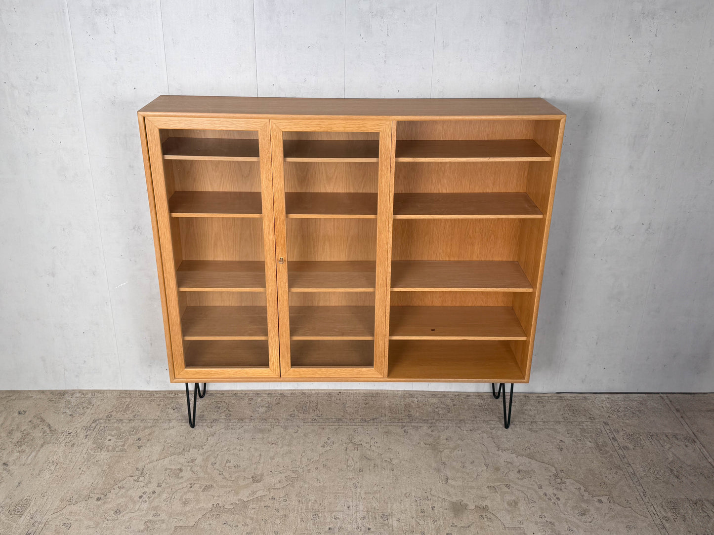 Teak Regal Vitrine Highboard Vintage 60er Mid Century Dänisch