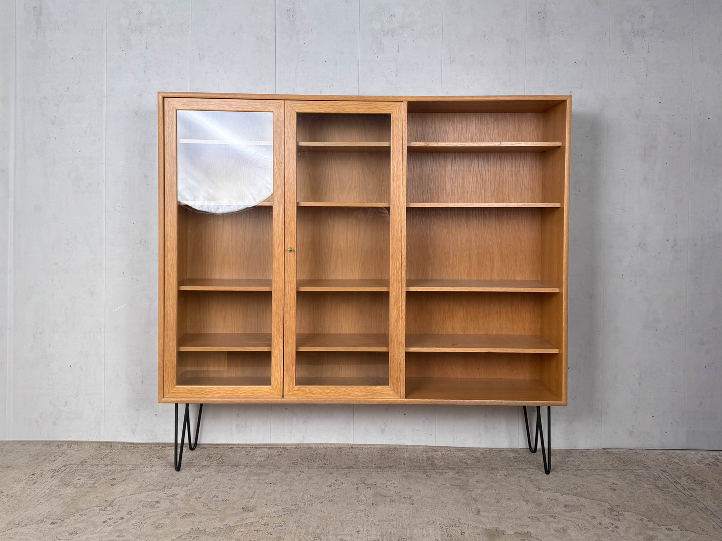 Teak Regal Vitrine Highboard Vintage 60er Mid Century Dänisch