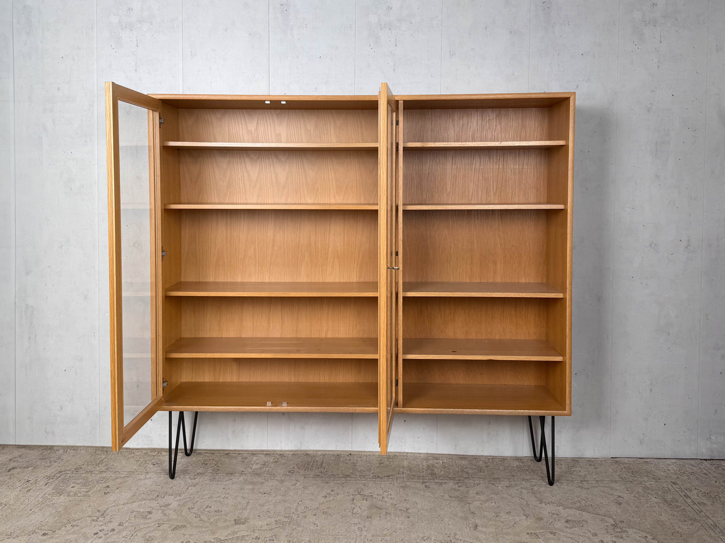 Teak Regal Vitrine Highboard Vintage 60er Mid Century Dänisch