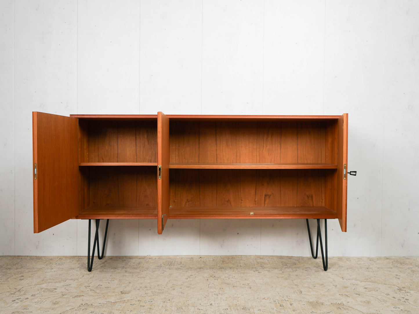 Teak Sideboard Kommode Anrichte Vintage 60er Mid Century
