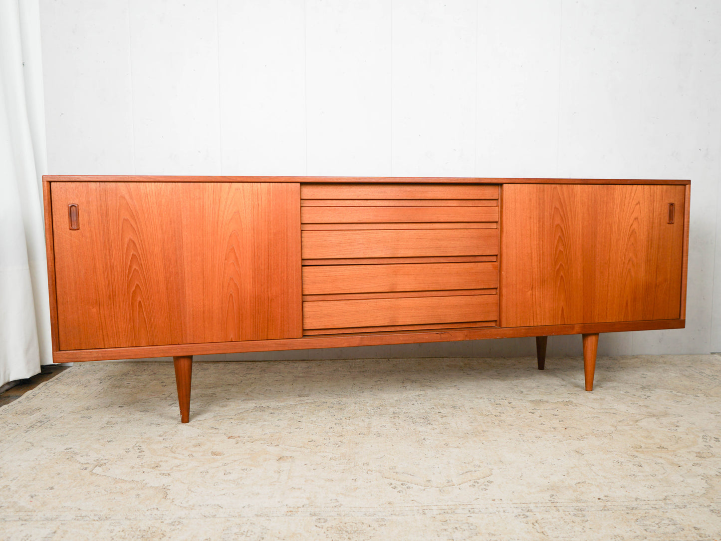 Teak Sideboard Anrichte Dänisch Vintage 60er Mid Century