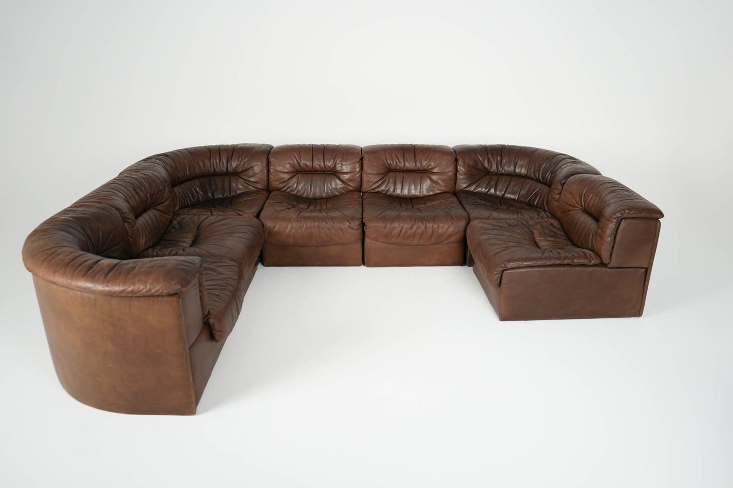 De Sede DS 14 Vintage Leder Sofa Modular 70er