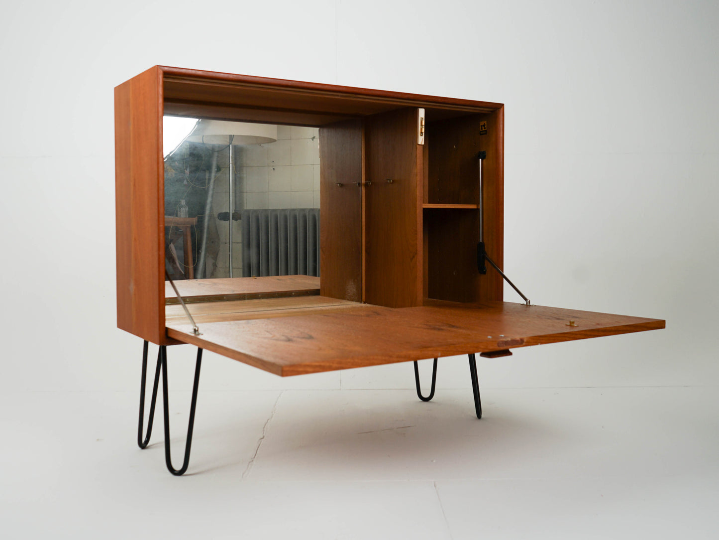 Teak Schrank Sideboard Bar Vintage 60er Mid Century