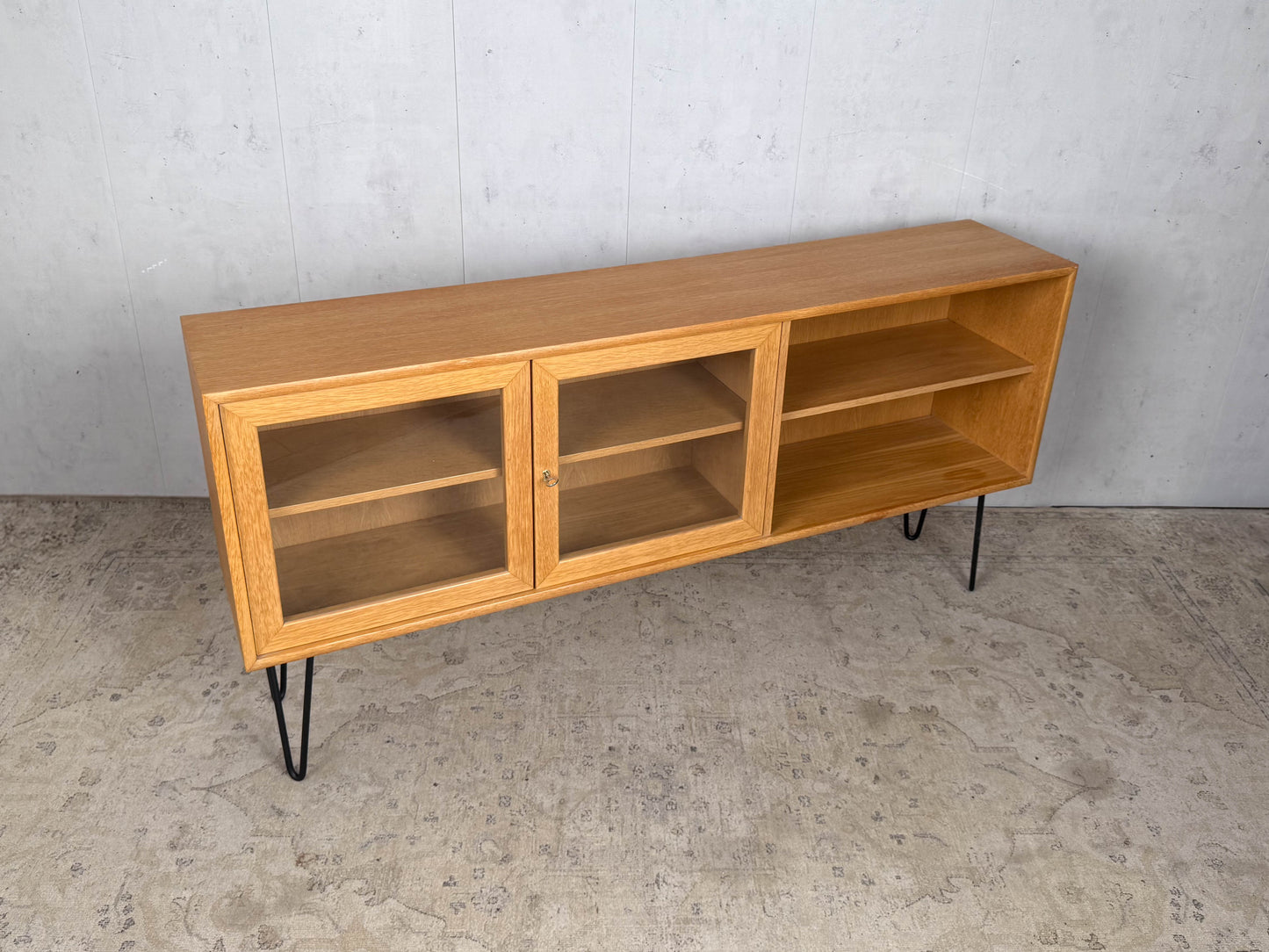 Sideboard Eiche Kommode Anrichte Dänisch Vintage 60er Mid Century