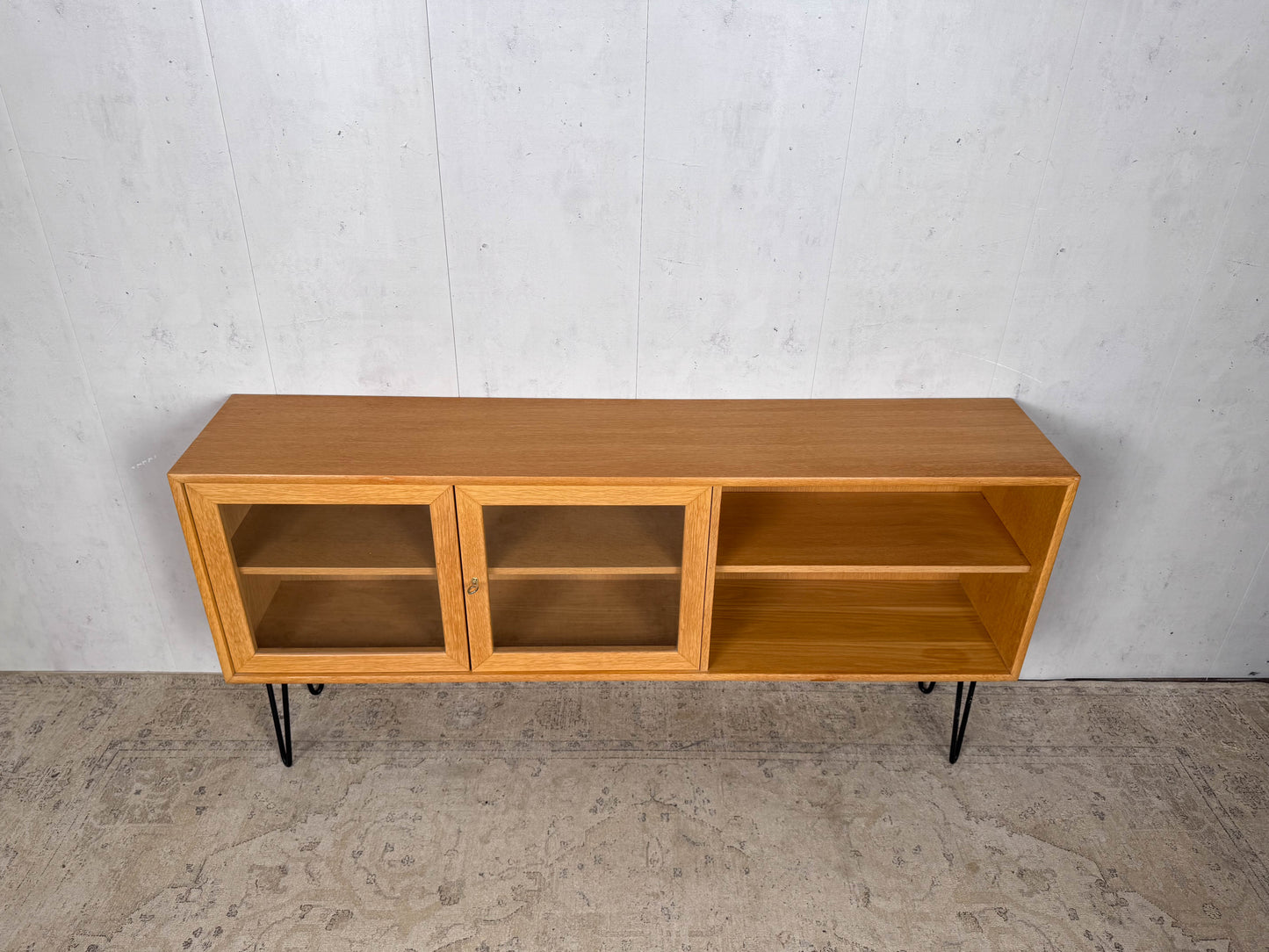 Sideboard Eiche Kommode Anrichte Dänisch Vintage 60er Mid Century