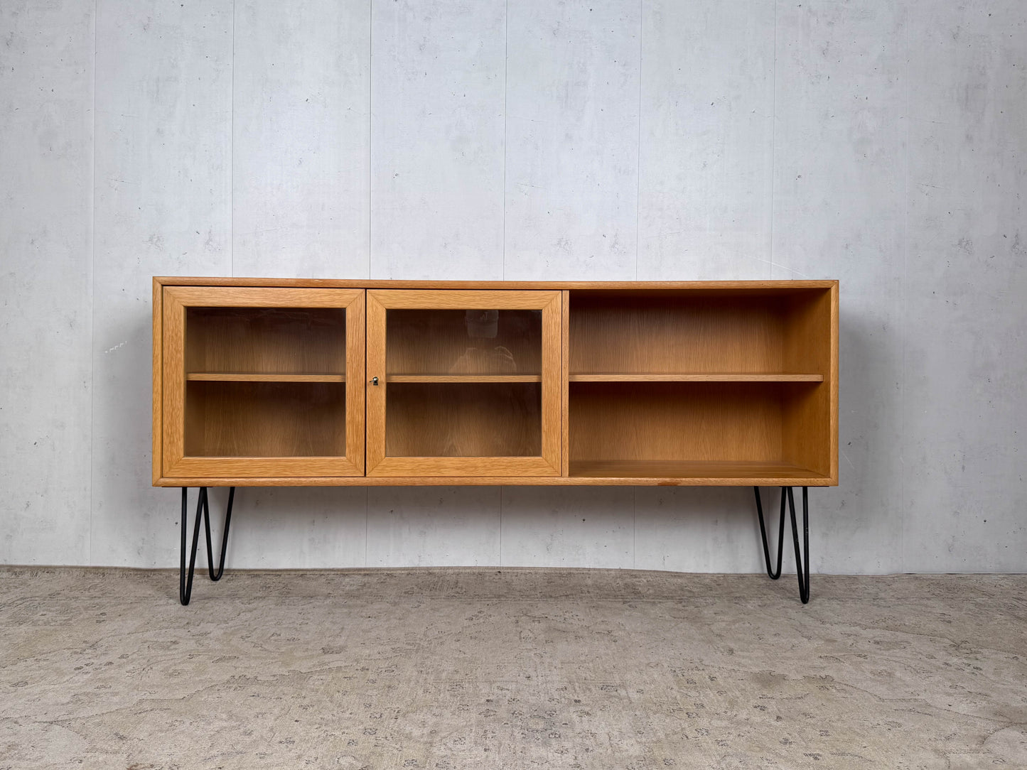Sideboard Eiche Kommode Anrichte Dänisch Vintage 60er Mid Century