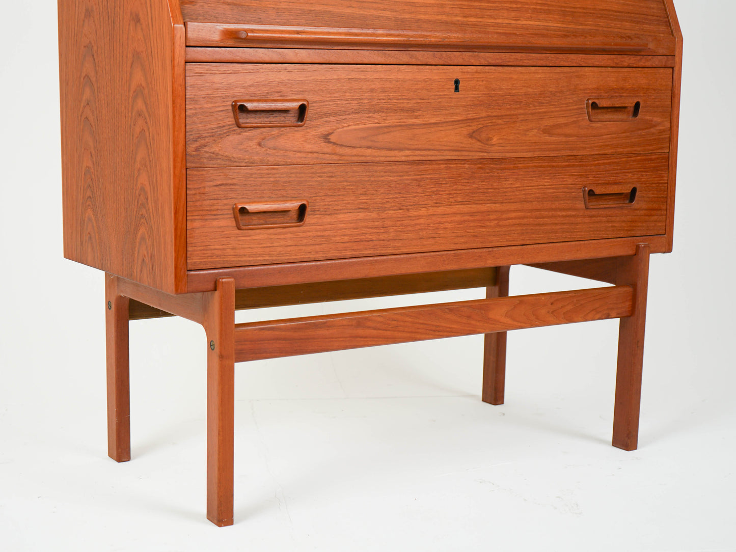Vintage Teak Sekretär von Arne Wahl Iversen Mid Century