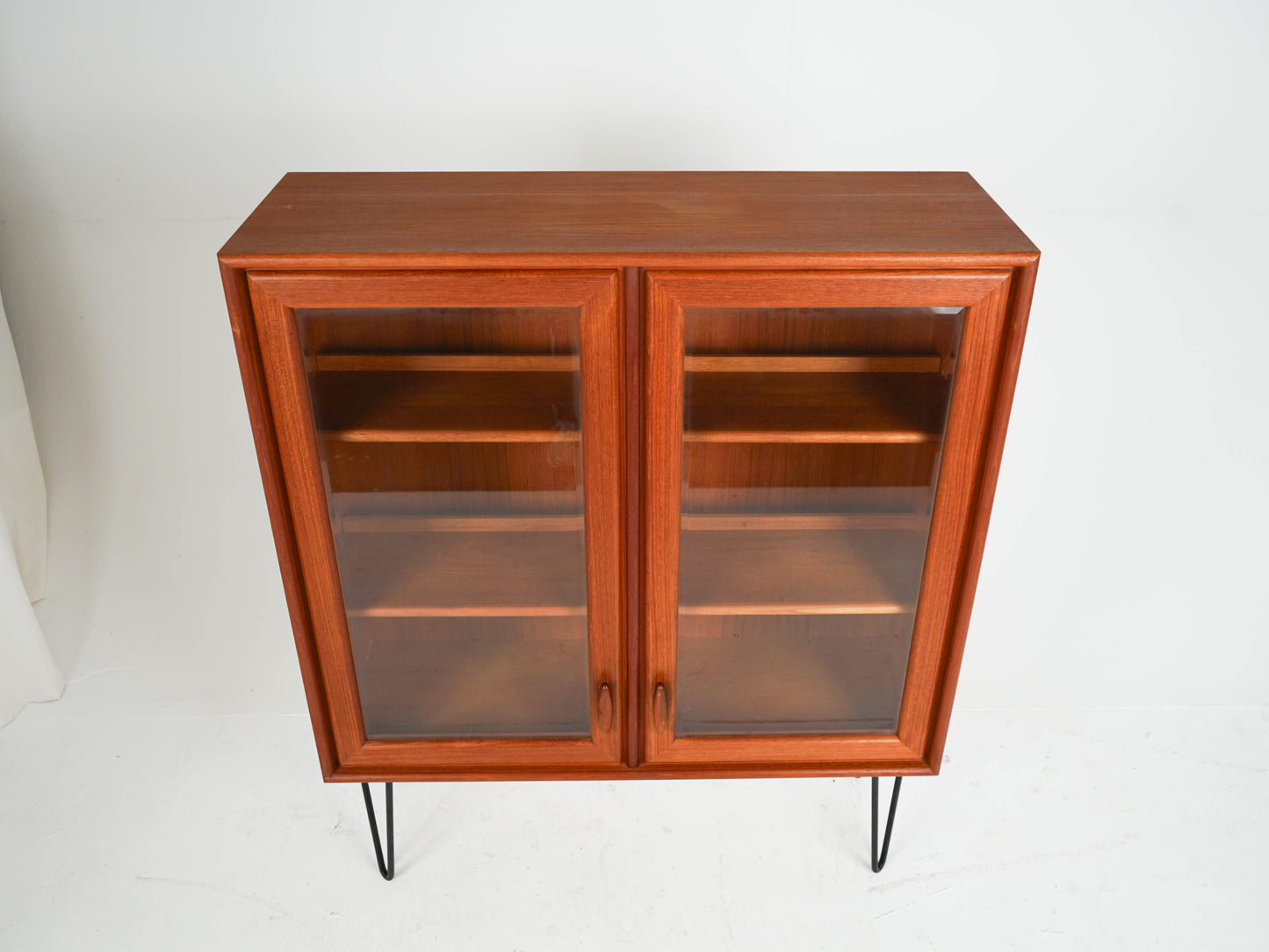 Teak Vitrine Highboard Schrank Vintage 60er Mid Century Dänisch