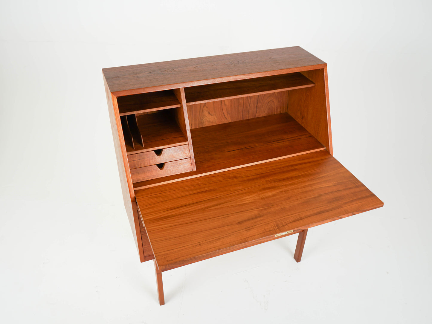 Vintage Teak Sekretär von Arne Wahl Iversen Mid Century