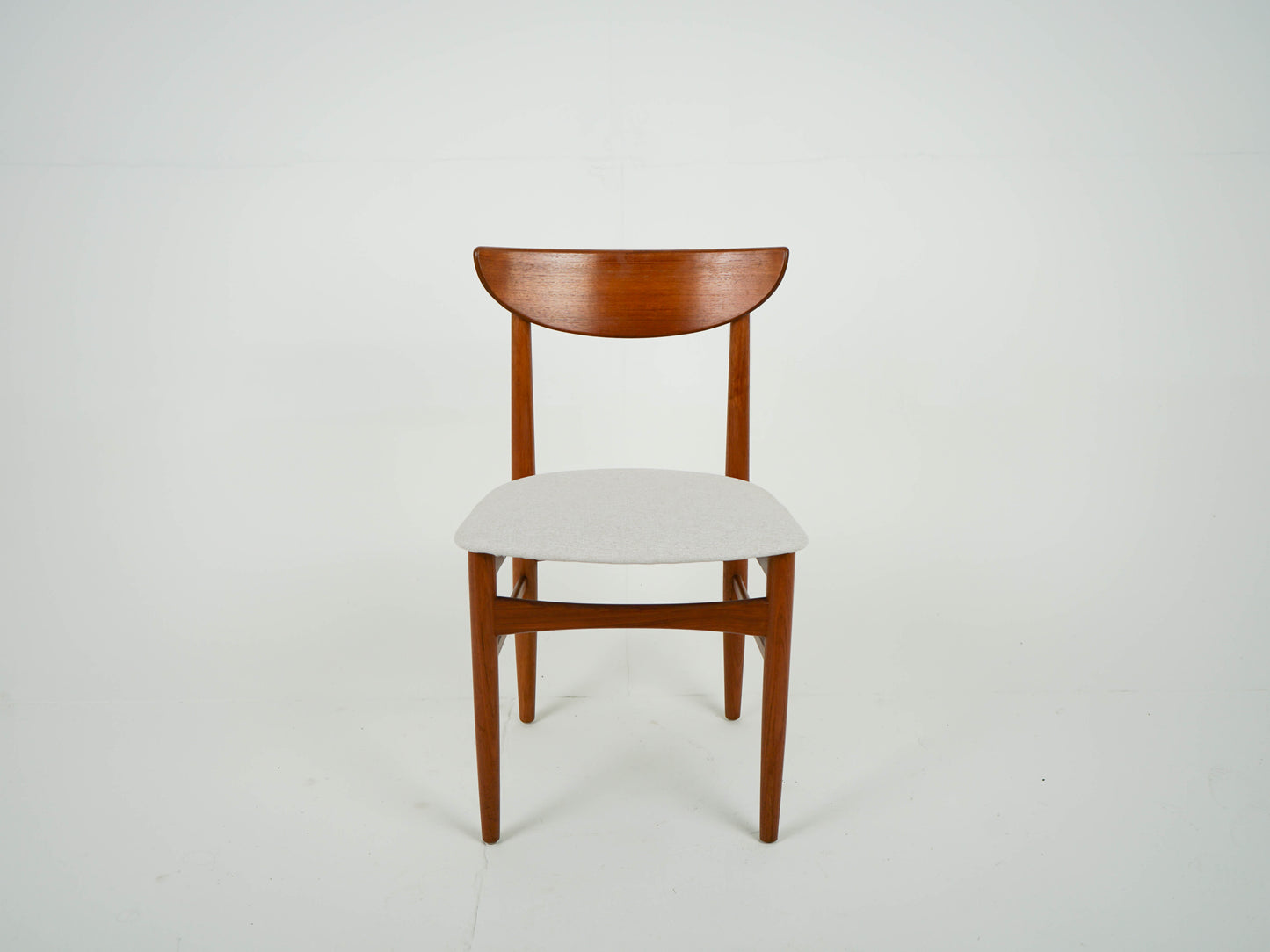SET 4x Teak Stuhl Esszimmerstuhl Neubezug Vintage 60er Mid Century