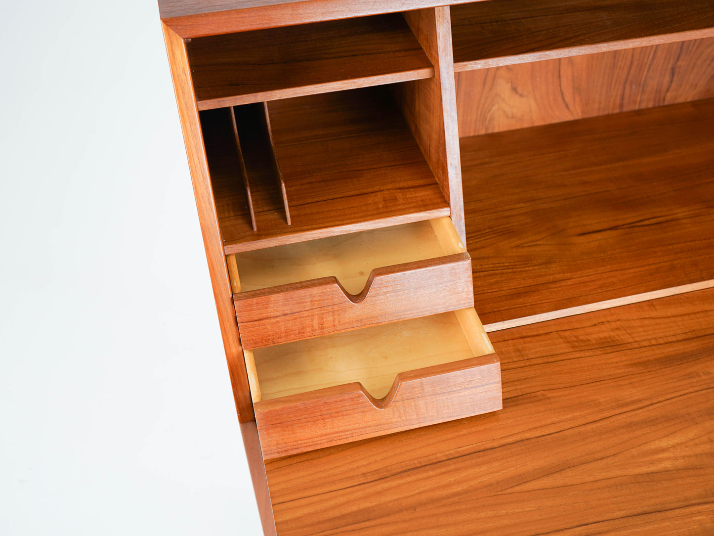 Vintage Teak Sekretär von Arne Wahl Iversen Mid Century