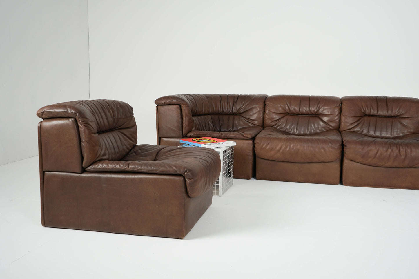 De Sede DS 14 Vintage Leder Sofa Modular 70er