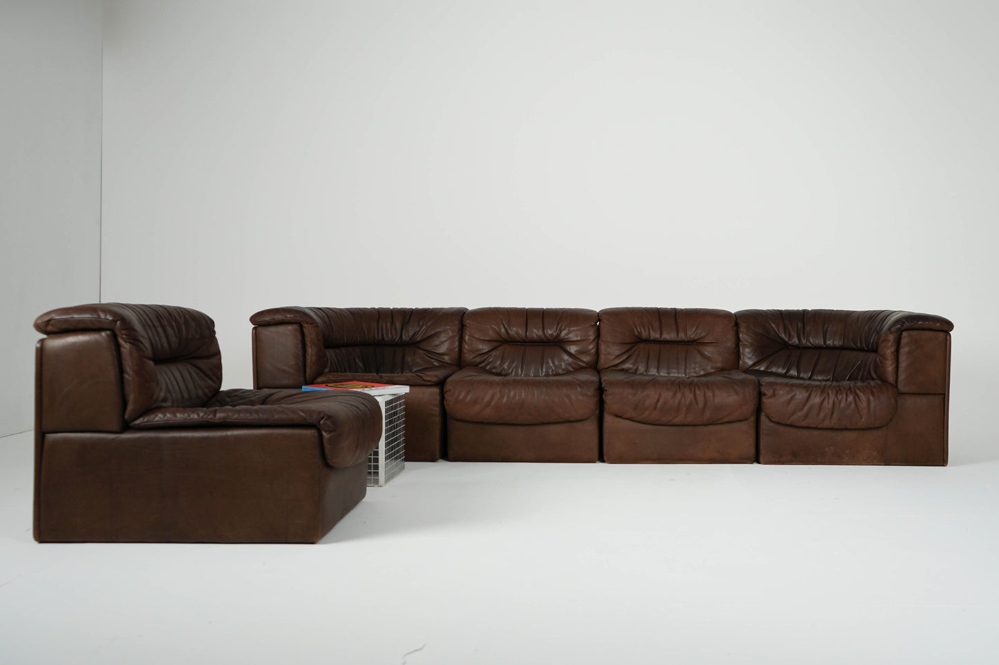 De Sede DS 14 Vintage Leder Sofa Modular 70er