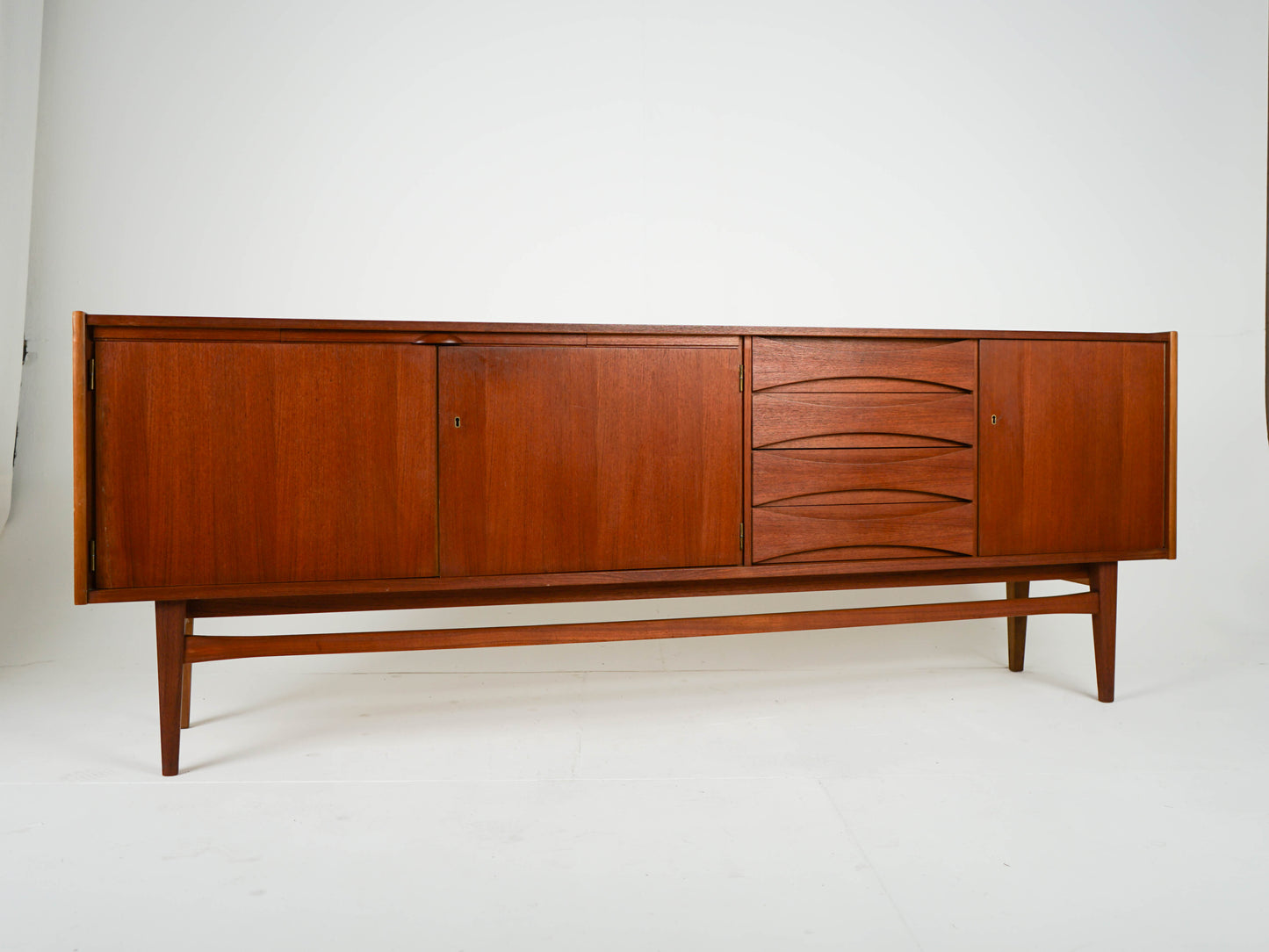 Teak Sideboard Anrichte Dänisch Vintage 60er Mid Century