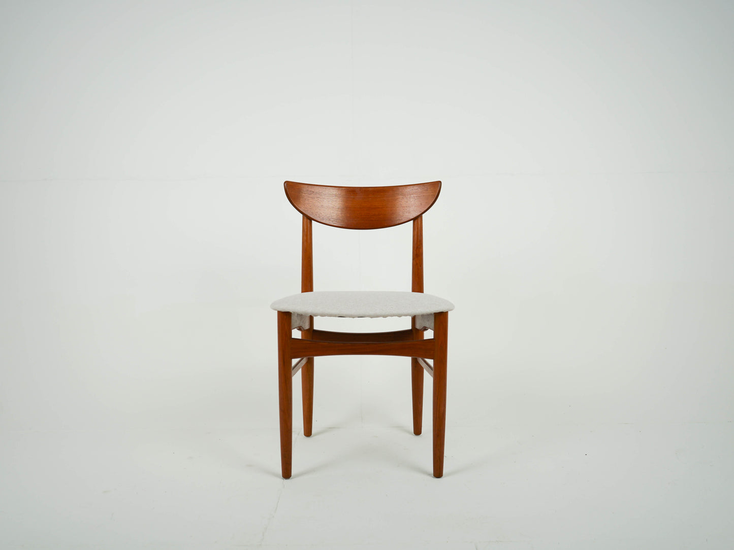 SET 4x Teak Stuhl Esszimmerstuhl Neubezug Vintage 60er Mid Century
