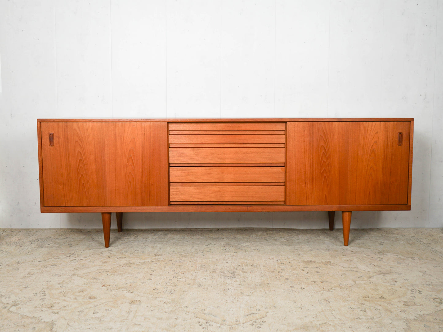 Teak Sideboard Anrichte Dänisch Vintage 60er Mid Century