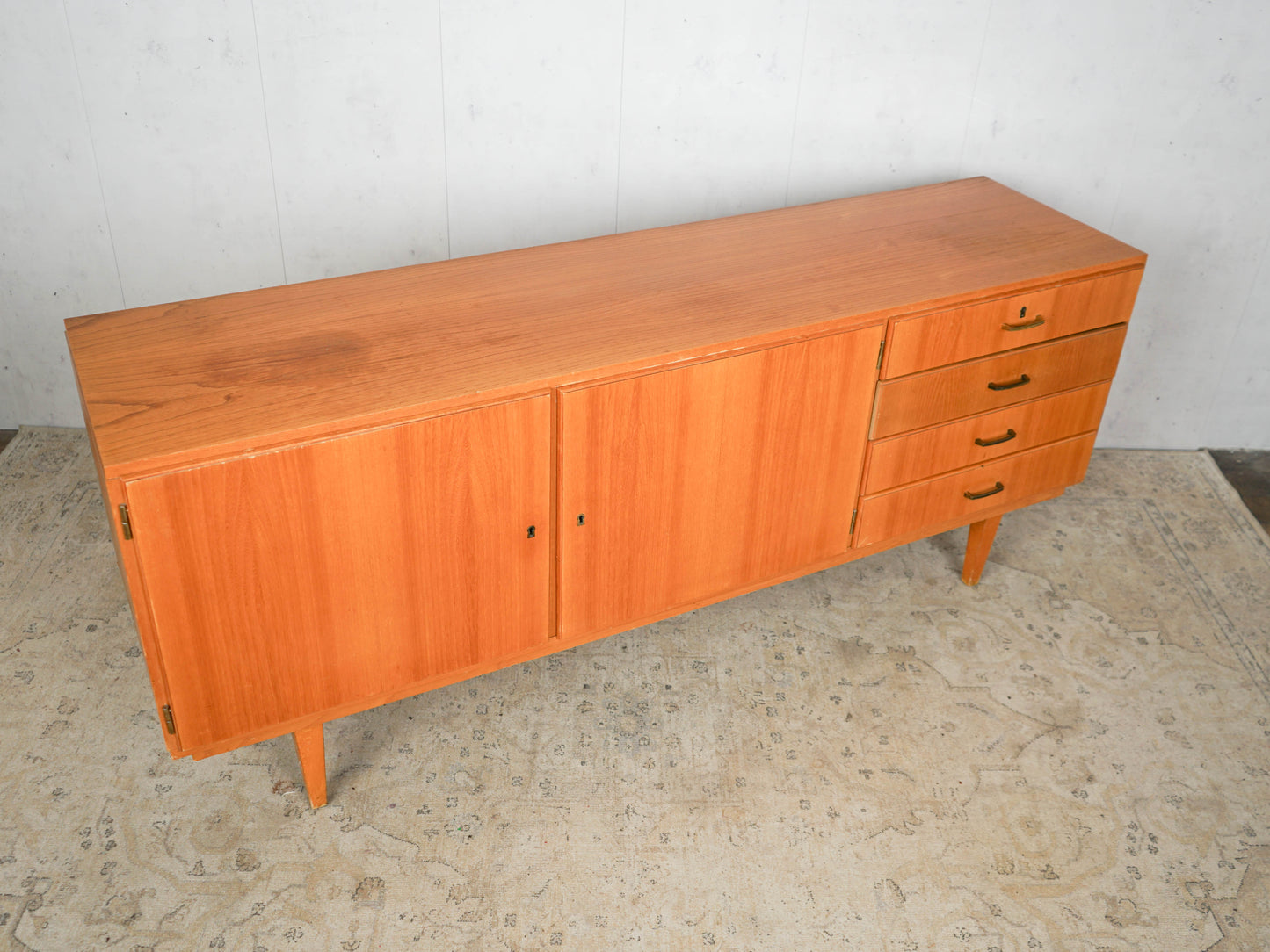 Teak Sideboard Kommode Anrichte Dänisch Vintage 60er Mid Century