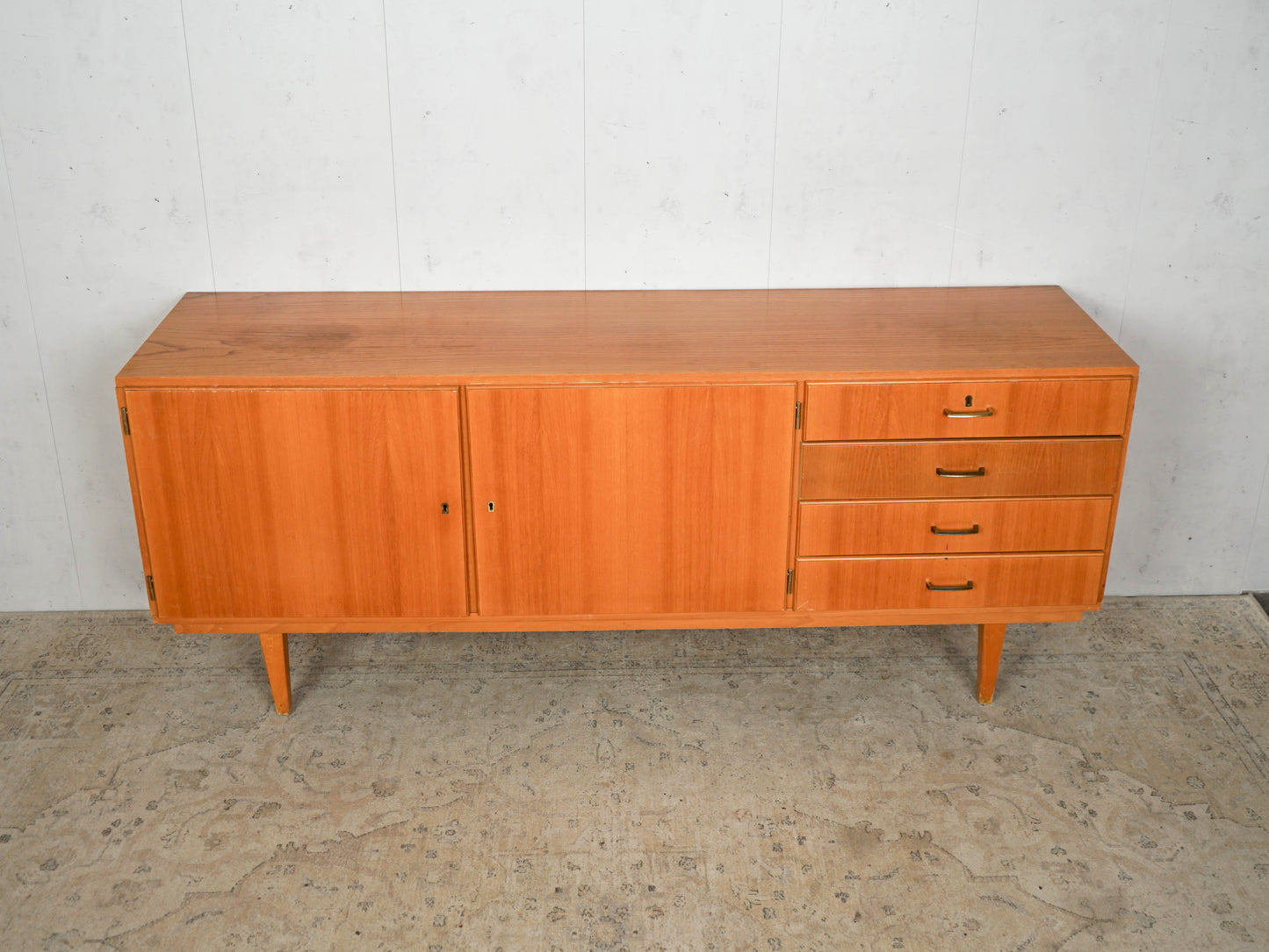 Teak Sideboard Kommode Anrichte Dänisch Vintage 60er Mid Century