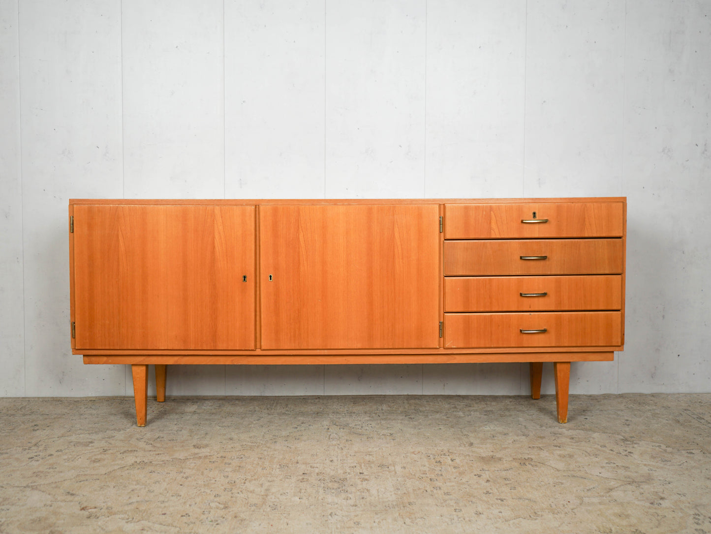 Teak Sideboard Kommode Anrichte Dänisch Vintage 60er Mid Century