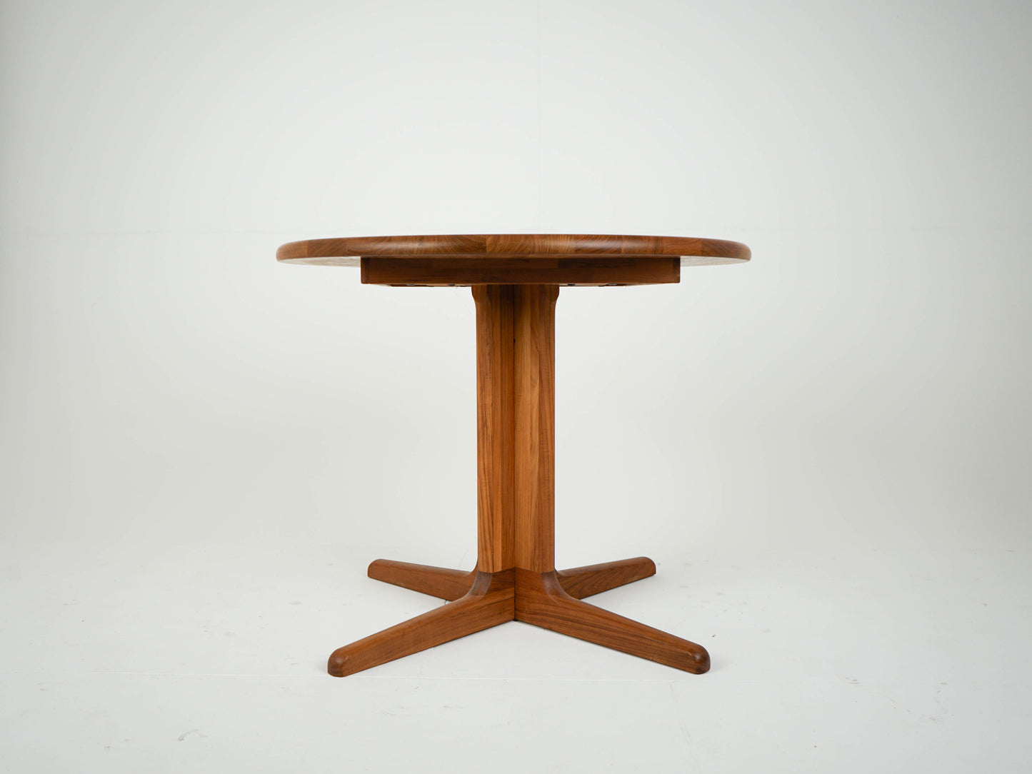 Teak Tisch Esstisch Rund Dänisch Vintage 60er Mid Century