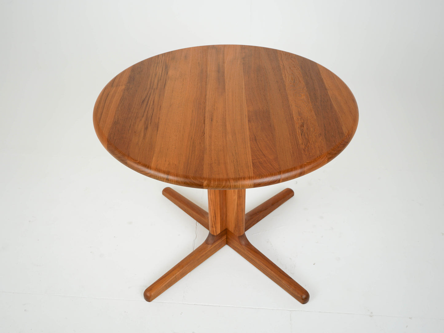 Teak Tisch Esstisch Rund Dänisch Vintage 60er Mid Century