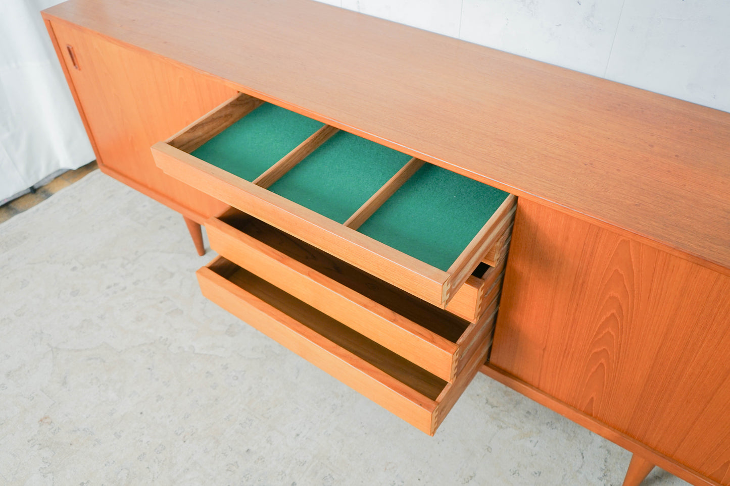Teak Sideboard Anrichte Dänisch Vintage 60er Mid Century