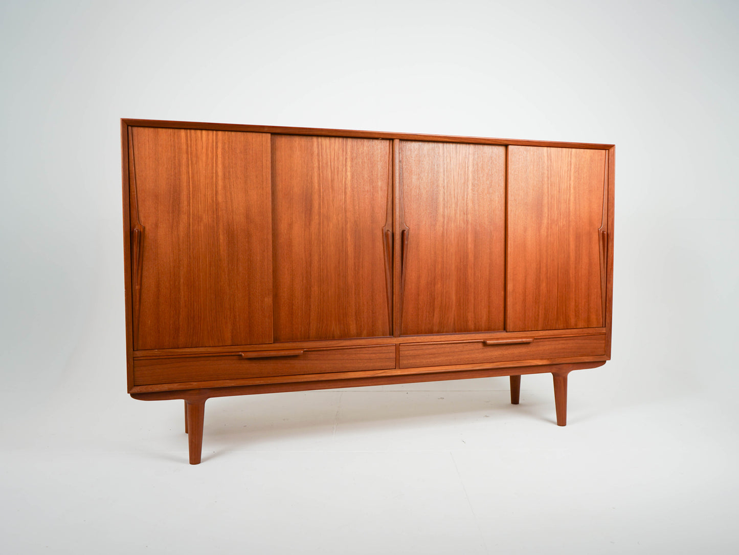 Teak Highboard Mid Century Dänisch Vintage Omann Jun 13
