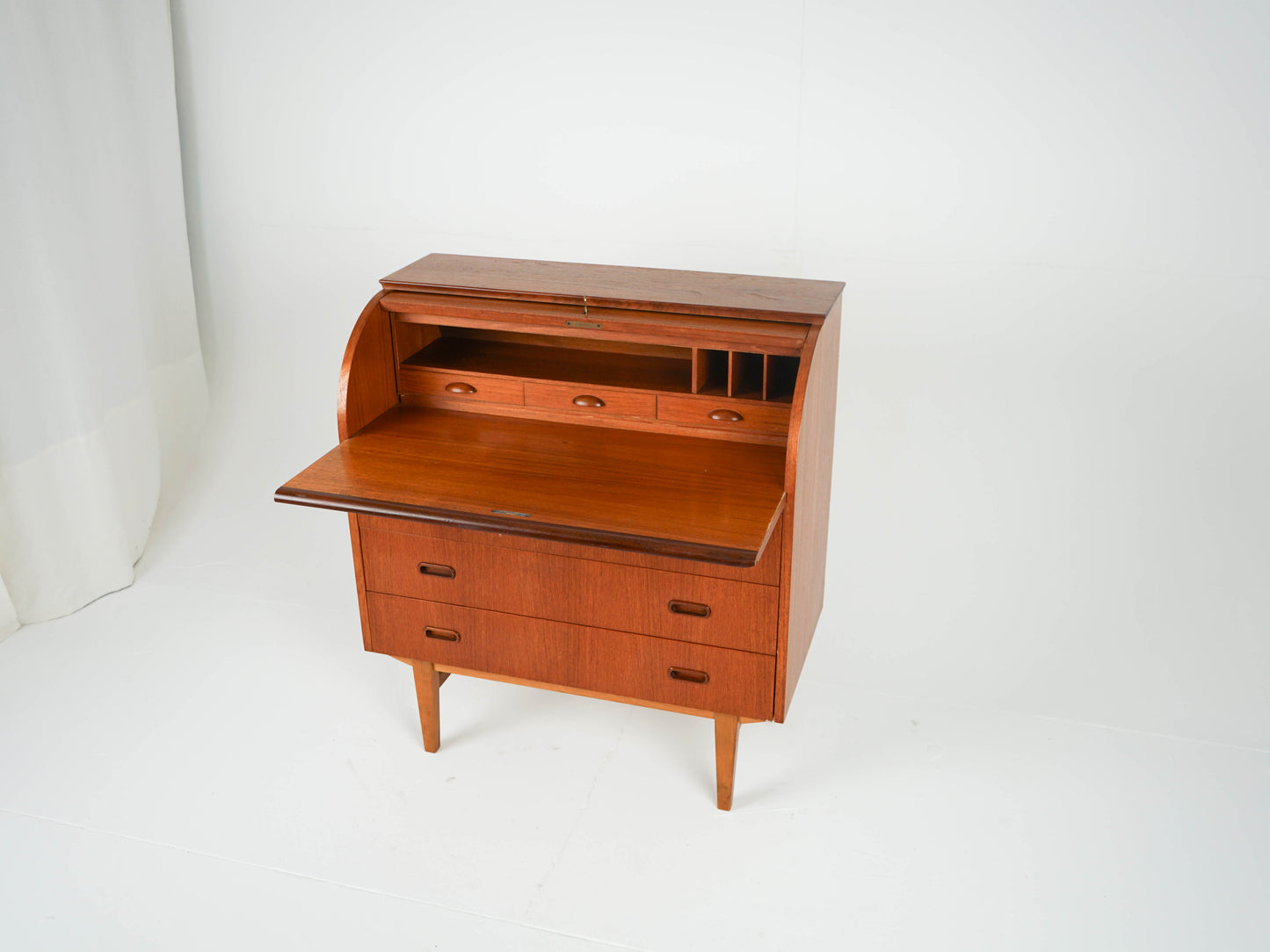 Vintage Teak Sekretär Mid Century Kommode Anrichte