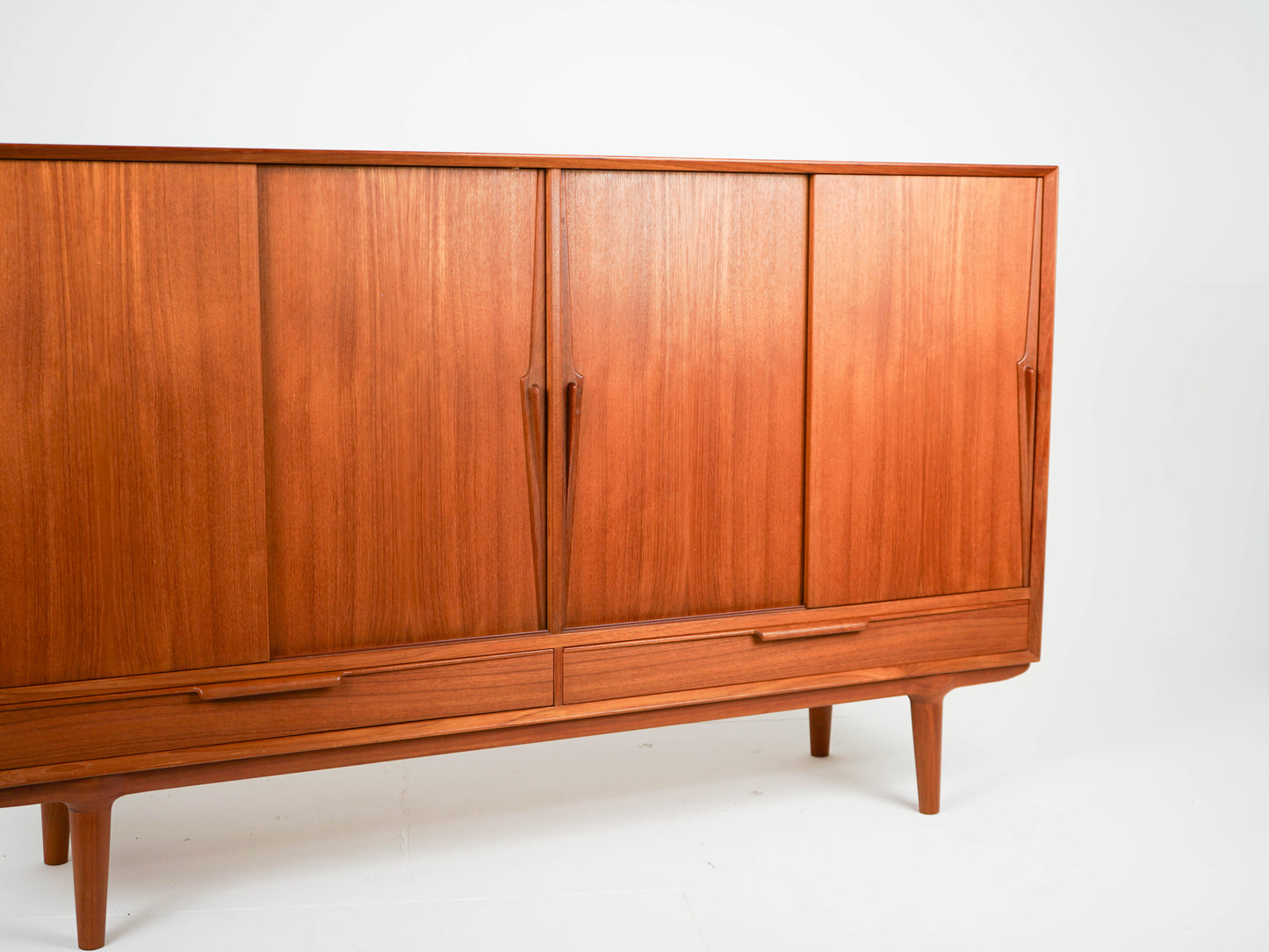 Teak Highboard Mid Century Dänisch Vintage Omann Jun 13