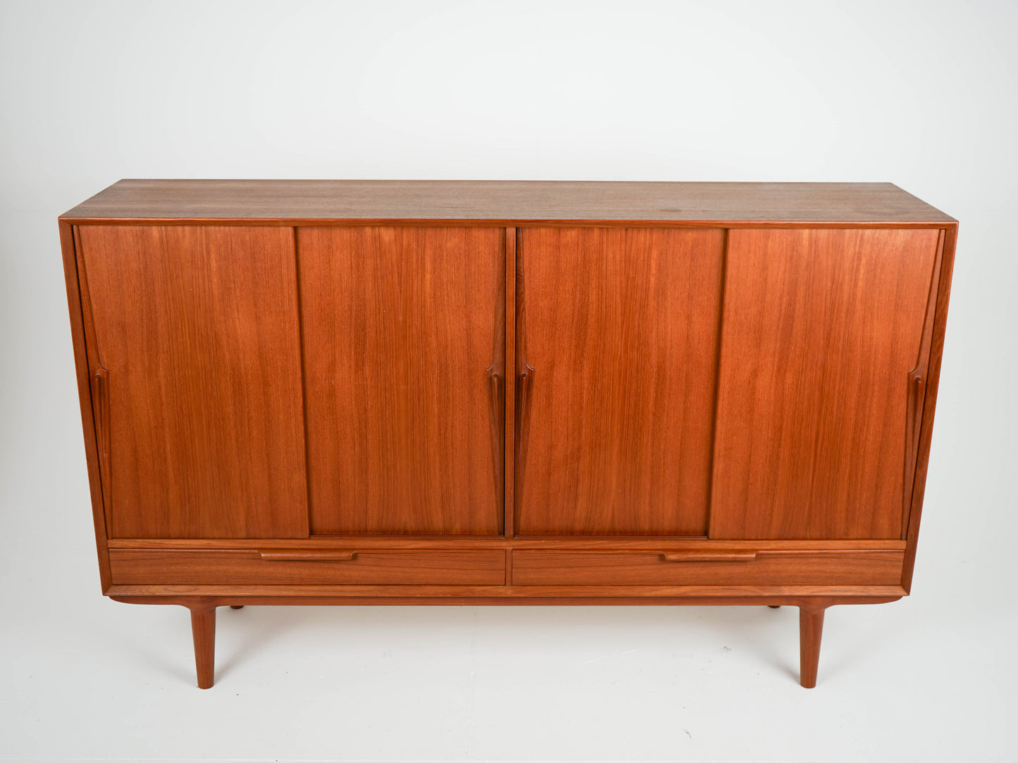 Teak Highboard Mid Century Dänisch Vintage Omann Jun 13