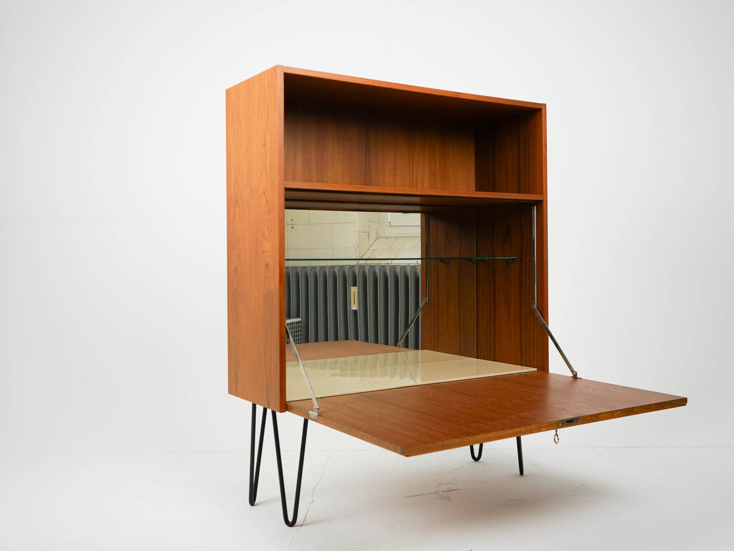 Teak Schrank Sideboard Bar Vintage 60er Mid Century
