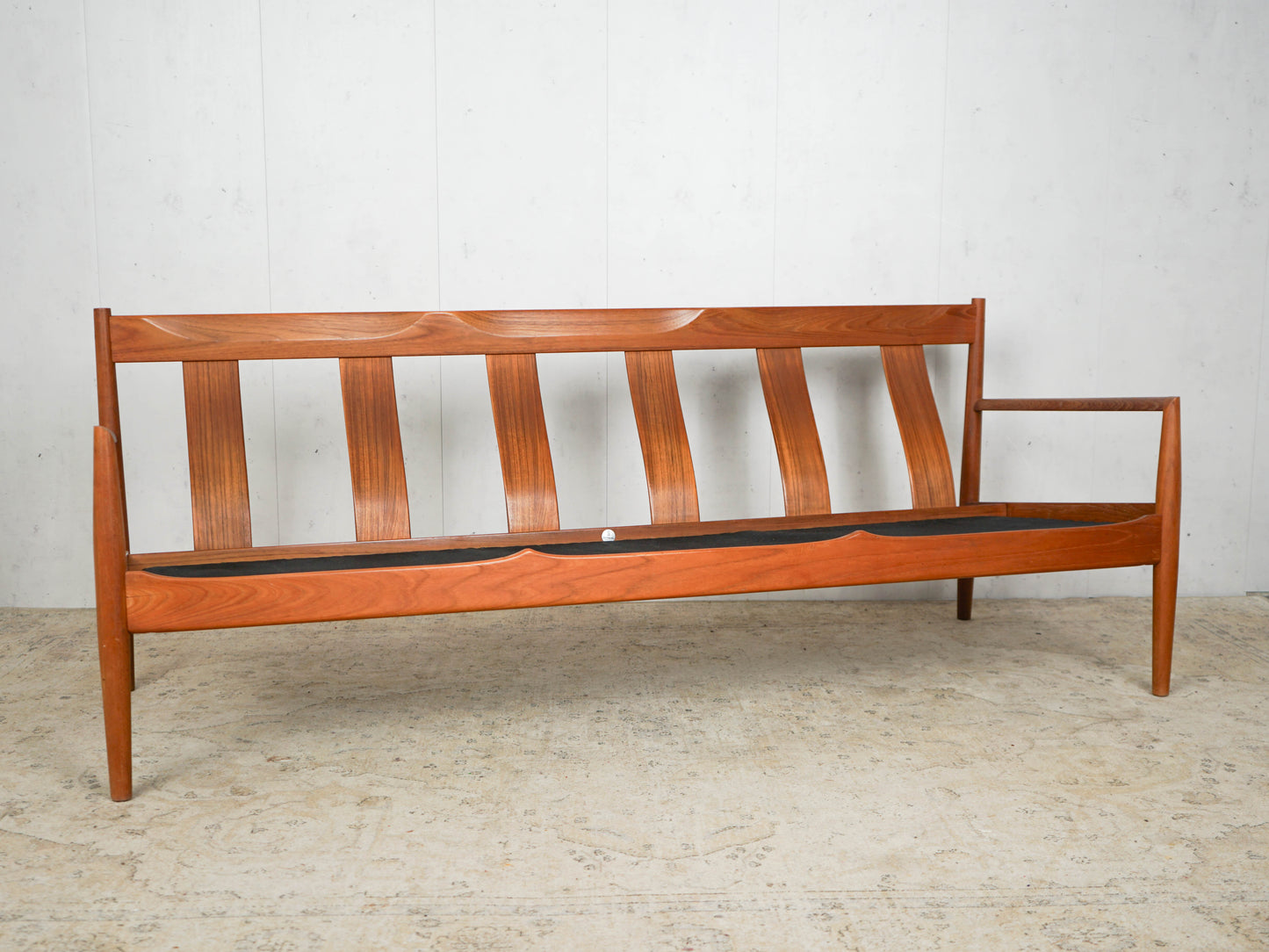 Vintage Sofa Couch Ledersofa Grete Jalk Mid Century Retro Dänisch