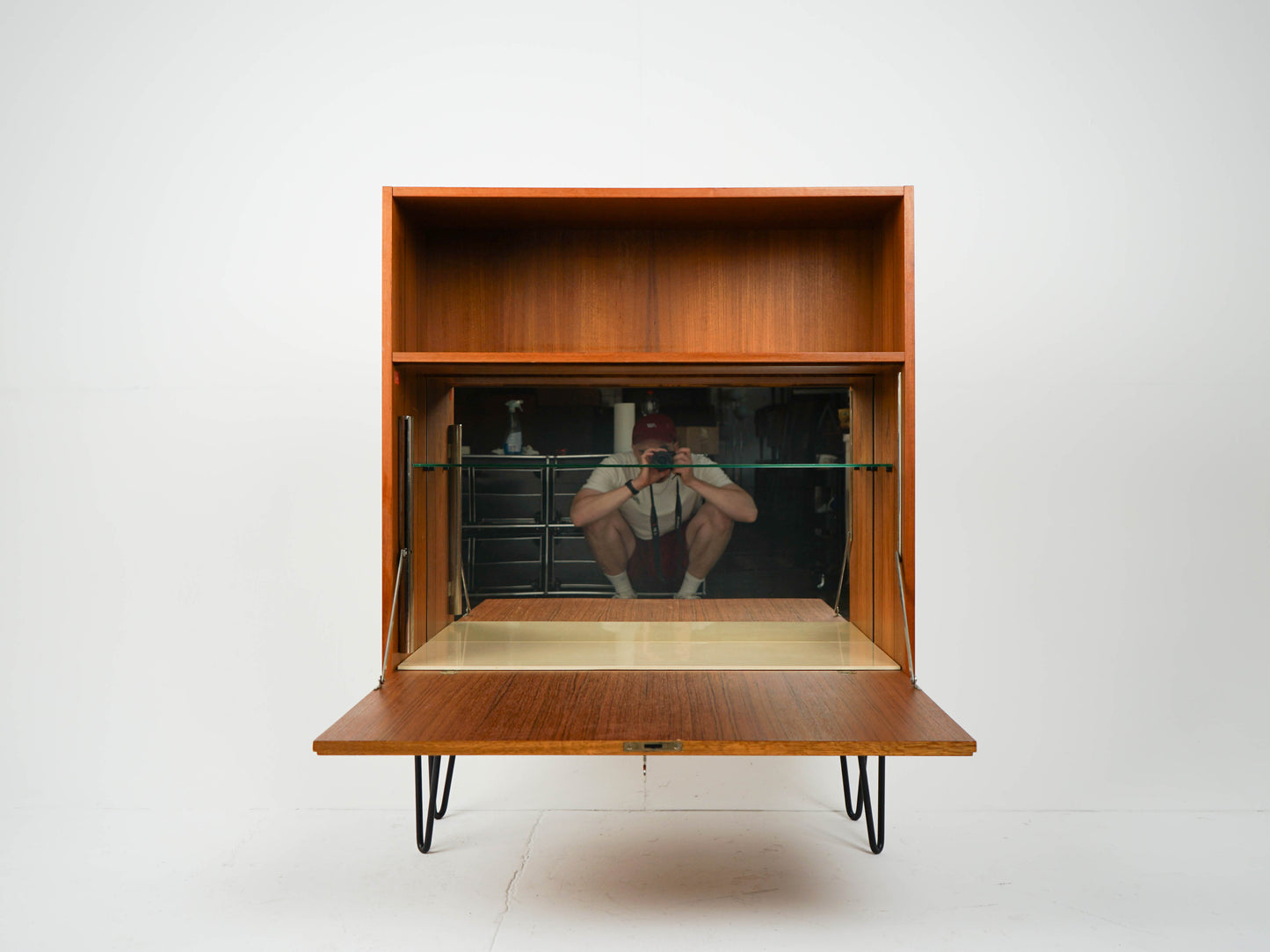 Teak Schrank Sideboard Bar Vintage 60er Mid Century