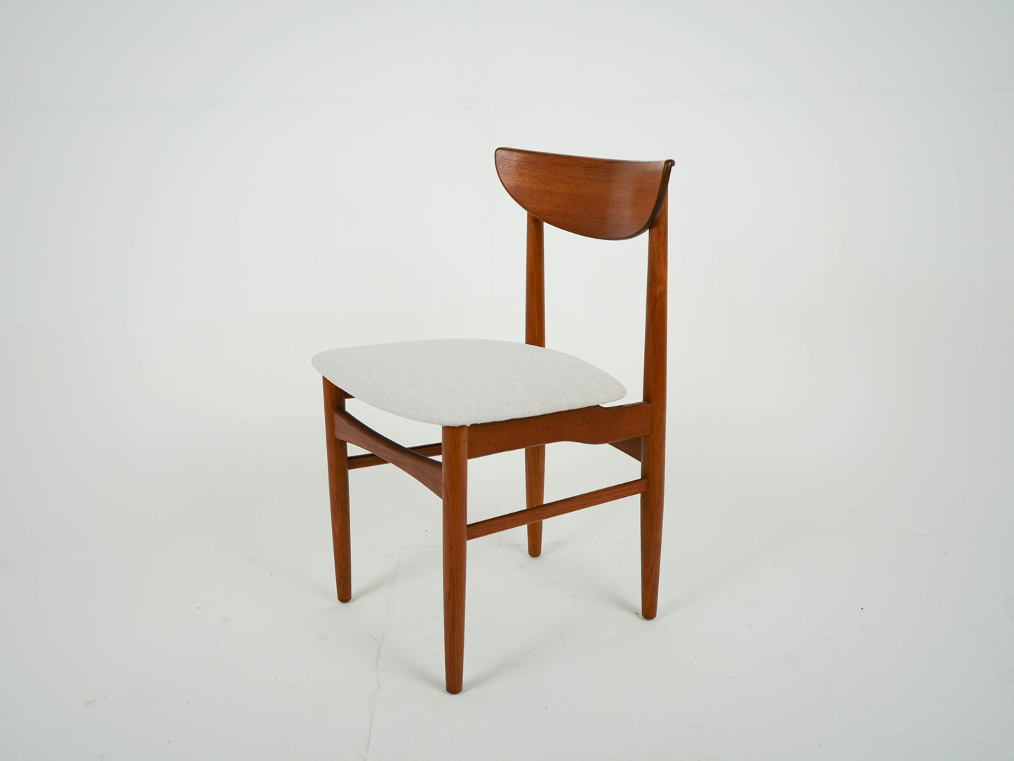 SET 4x Teak Stuhl Esszimmerstuhl Neubezug Vintage 60er Mid Century