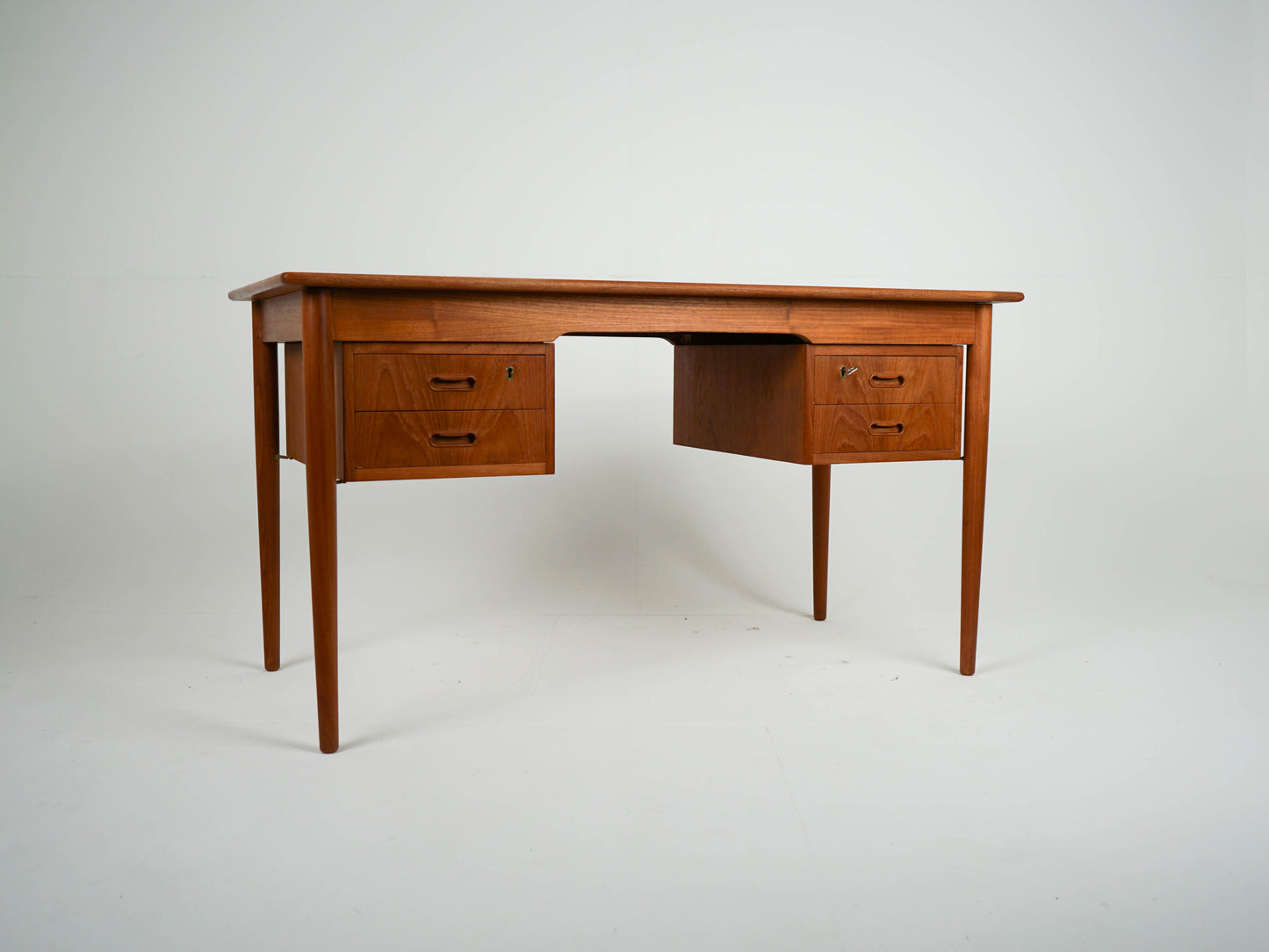 Teak Schreibtisch Dänisch Vintage 60er Mid Century