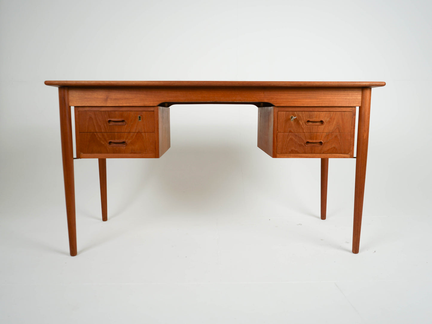 Teak Schreibtisch Dänisch Vintage 60er Mid Century