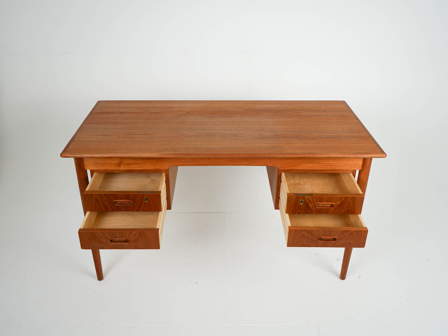 Teak Schreibtisch Dänisch Vintage 60er Mid Century