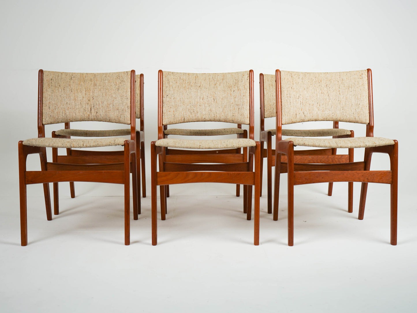 SETPREIS 6x Teak Stuhl Vintage Dänisch Mid Century