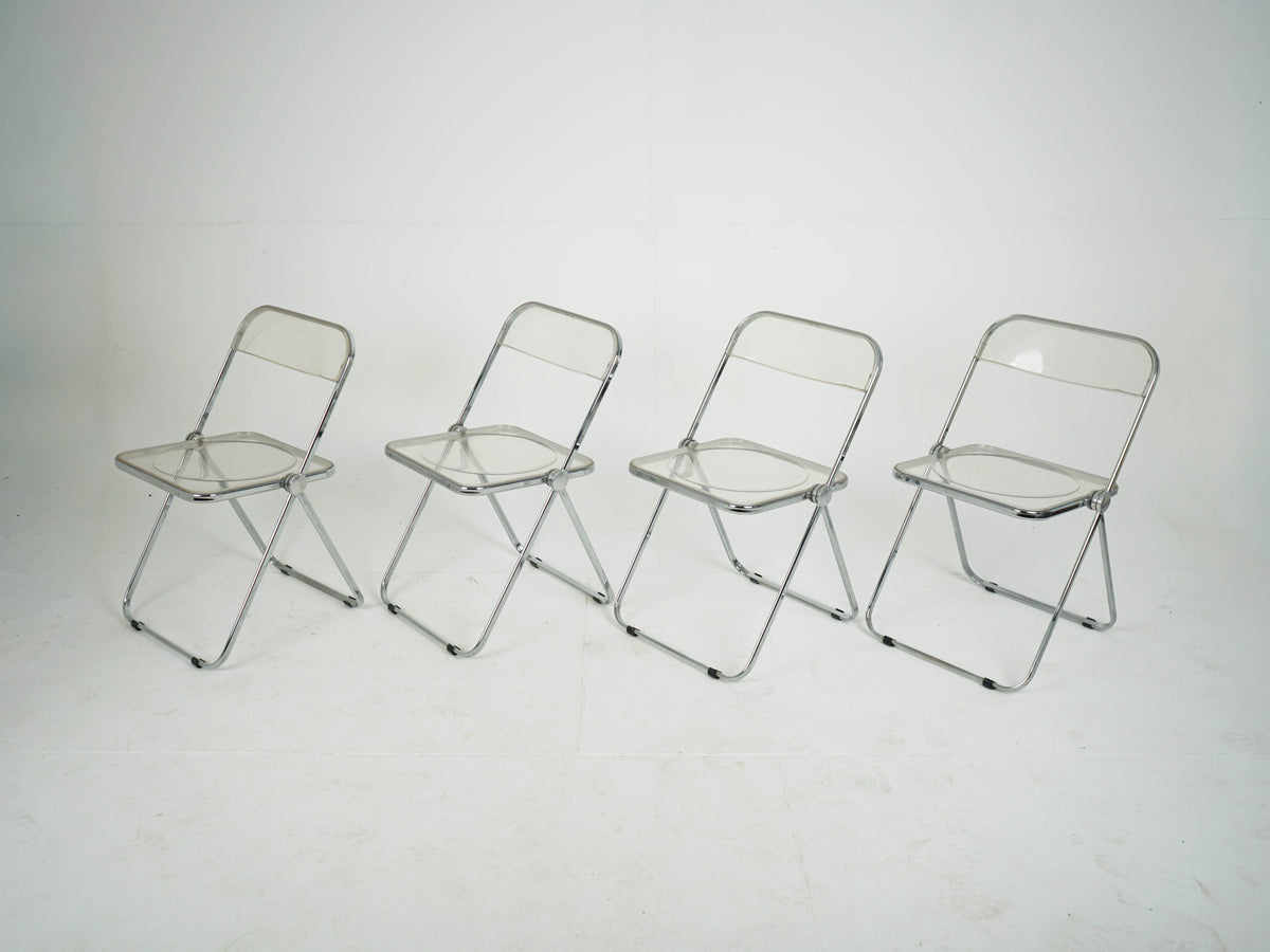 SET 4x Anonima Castelli Plia Klappstuhl Vintage Designklassiker