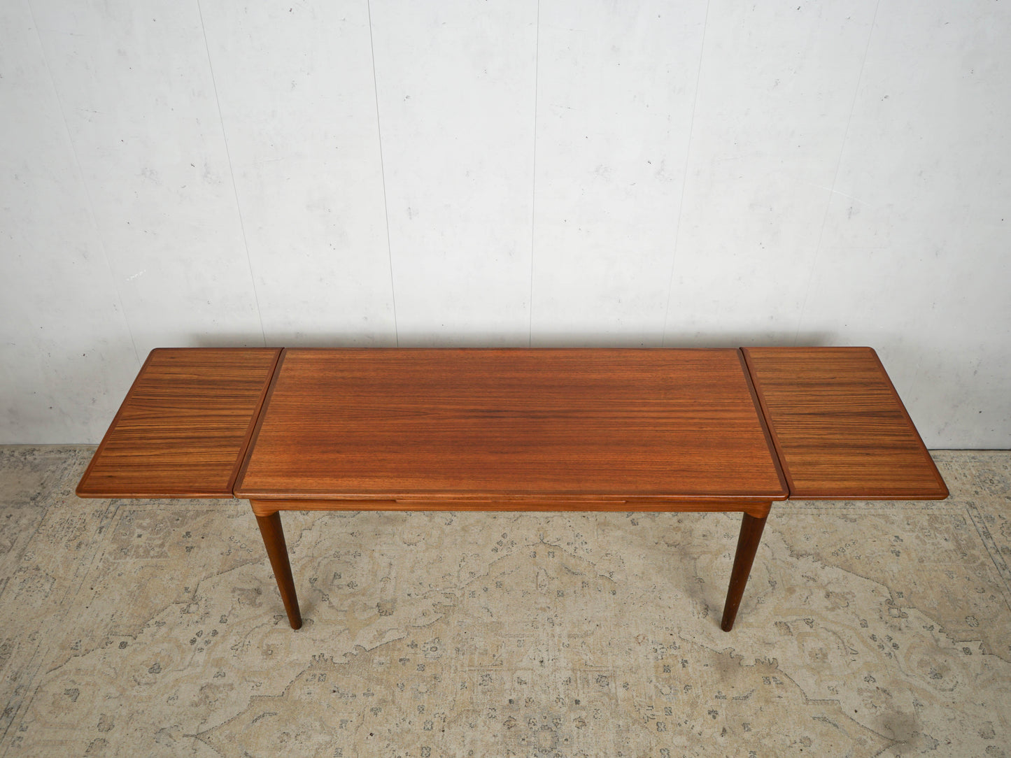 Teak Tisch Couchtisch ausziehbar Dänisch Vintage 60er Mid Century